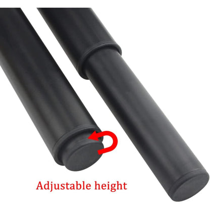 (25-42 cm, black) Set of 4 sturdy adjustable metal furniture legs - Image 3