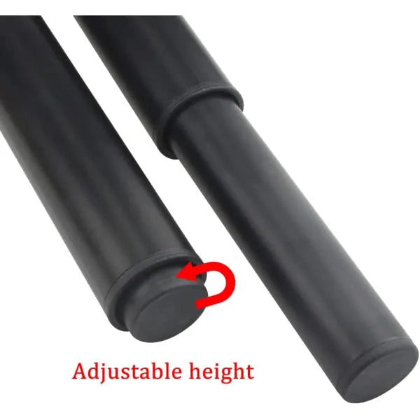 (25-42 cm, black) Set of 4 sturdy adjustable metal furniture legs - Image 3