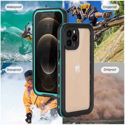 IP68 Waterproof Case for iPhone 15 14 13 12 11 Pro Max XS Max XR 7 8 RedPepper Transparent Protection Diving Underwater Swimming Outdoor Sports Black Black i-Phone 15 - Image 2