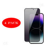[4-Pack] iPhone 15 PLUS Privacy / Tempered Glass Screen Protector, Anti-Spy Protection iPhone 15 PLUS 4 pieces
