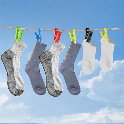 60 sock pins for washing machine and dryer, sock pins with hooks, sock holder washing machine, Dir - Image 3