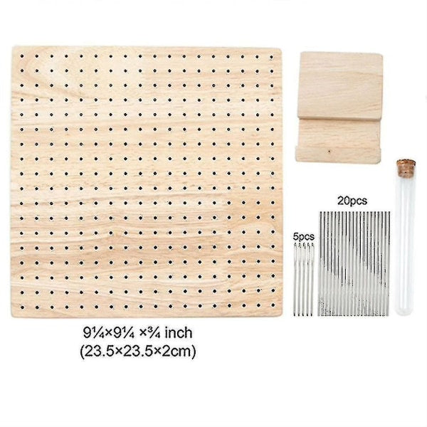 Boutique Wooden Crochet Blocking Board Knitting Blocking Mat with Bar Needles for Knitting & Crocheting - Image 5