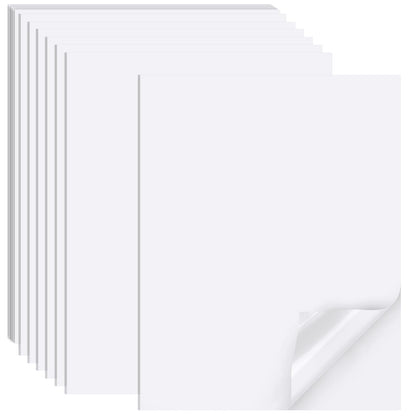 Printable Sticker Paper for Inkjet Printers, 50 Sheets A4 Matte Sticker Paper for Printers, Full Sheet Labels, Sticker Paper