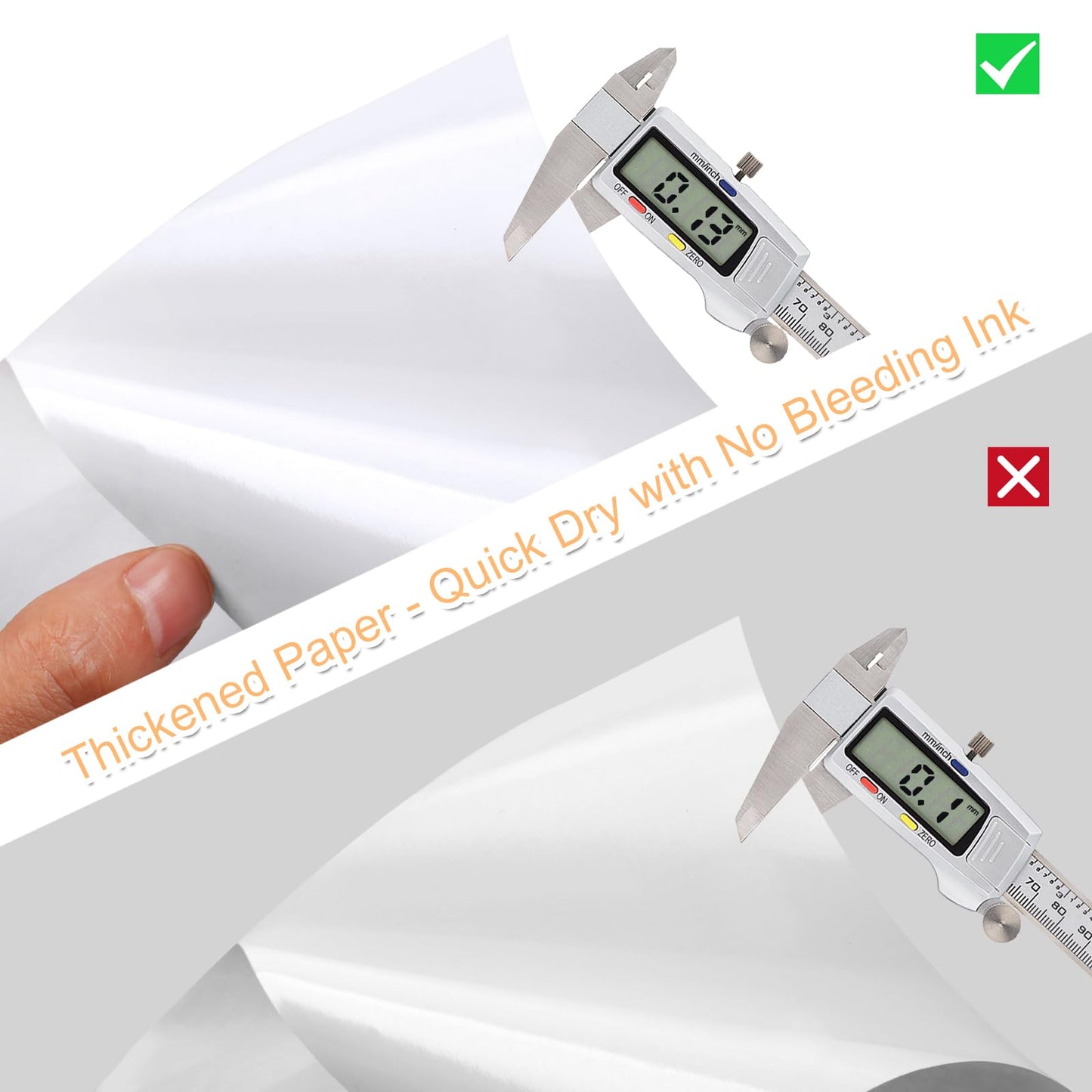 Printable Sticker Paper for Inkjet Printers, 50 Sheets A4 Matte Sticker Paper for Printers, Full Sheet Labels, Sticker Paper - Image 4
