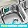 2-pack magnetic dishcloth holder for sink stainless steel - Image 4