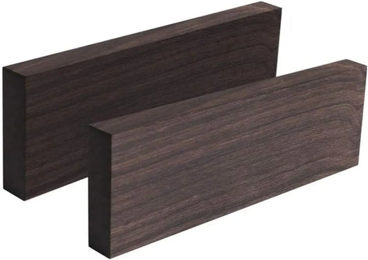 Wood blank ebony wood wood glossy fade-resistant musical instrument ebony blank DIY material 2 pcs