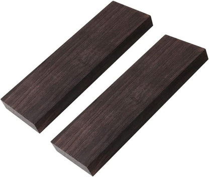 Wood blank ebony wood wood glossy fade-resistant musical instrument ebony blank DIY material 2 pcs - Image 4