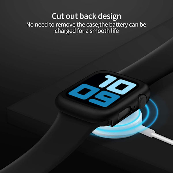 2-pack Black Screen Protector compatible with 45mm Watch - Compatible with Apple Watch Series 7/8/9 45mm - Image 5