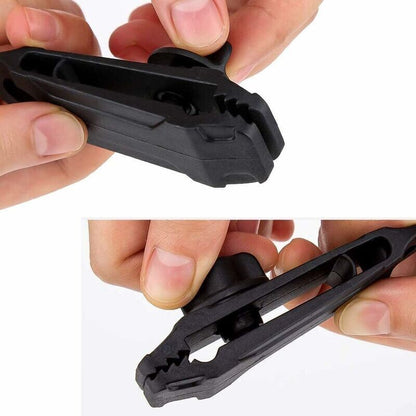 12 pcs Tent Clamps, Heavy Duty Tent Clamps Set Instant Awning Clamp for Tent Tarpaulin Caravan Garden Shelter, Black (12), by DEBUNS - Image 2