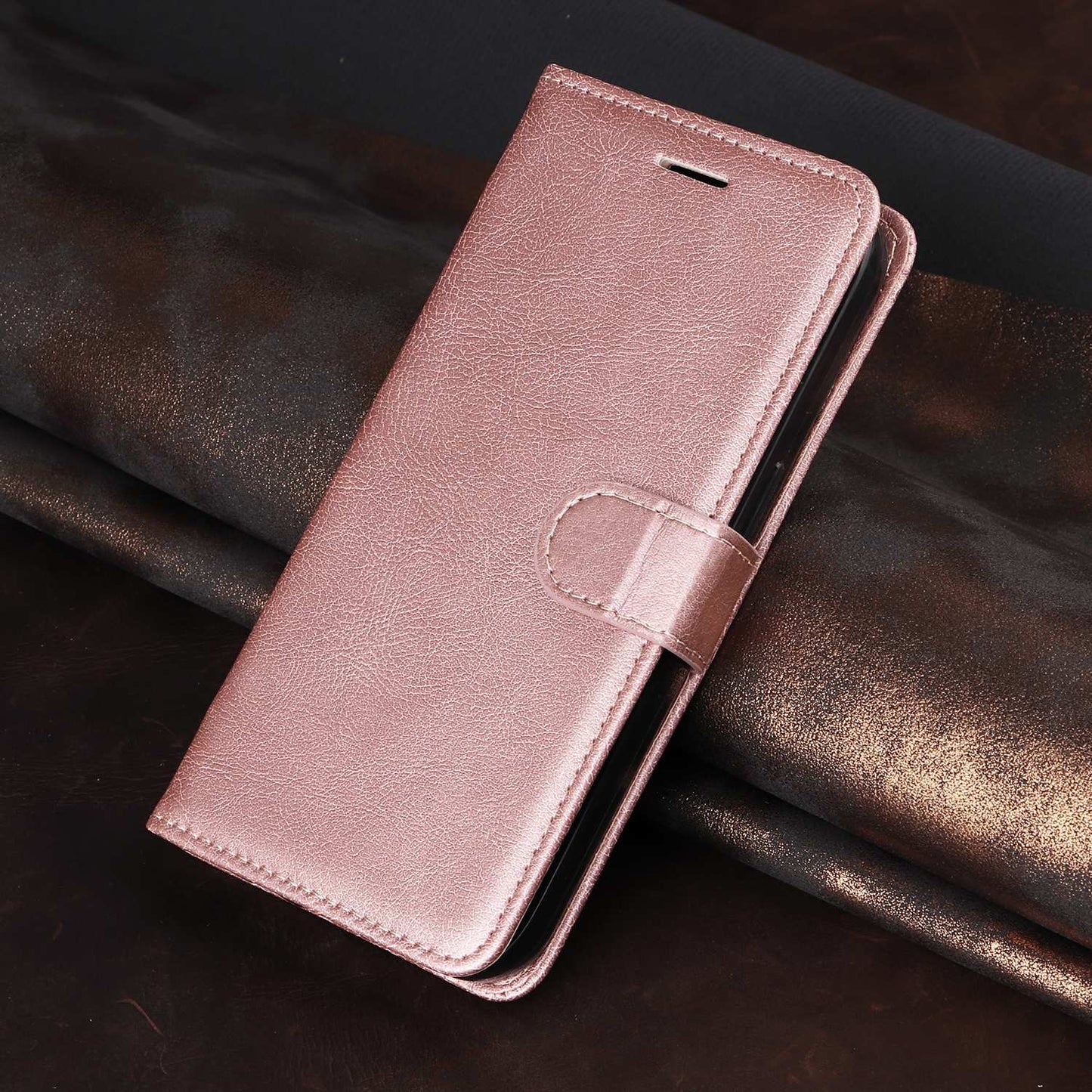 SKALO Xiaomi Redmi A5 4G PU Leather Wallet Case - More Colors_MGF Pink gold Pink gold - Image 4