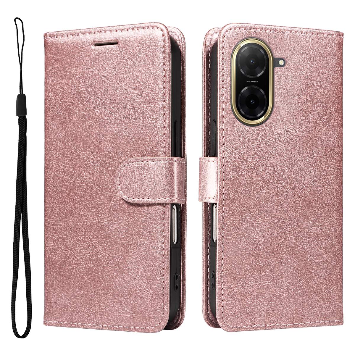 SKALO Xiaomi Redmi A5 4G PU Leather Wallet Case - More Colors_MGF Pink gold Pink gold - Image 5