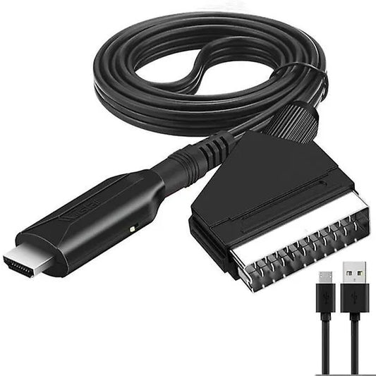 Summer Sale Scart to HDMI Converter, All-in-one Scart to HDMI Adapter, 1080P_tfrf