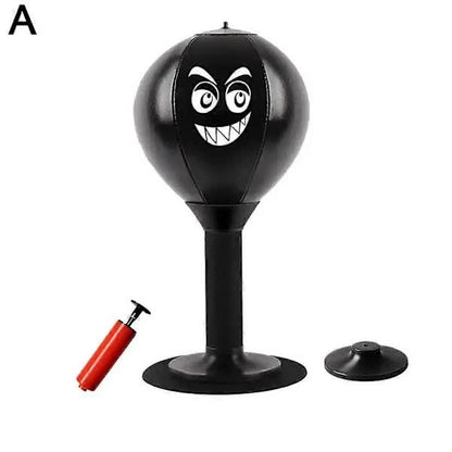 /NN/Boxing ball for desk - Stress ball with suction cup{F2} Black - Image 2