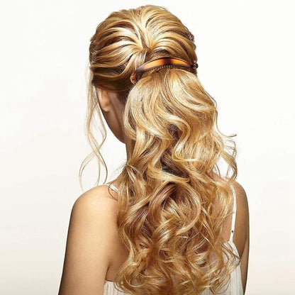 Classic Banana Clip Hair Clip Ponytail Holder for Girls with Braided Style - Image 3