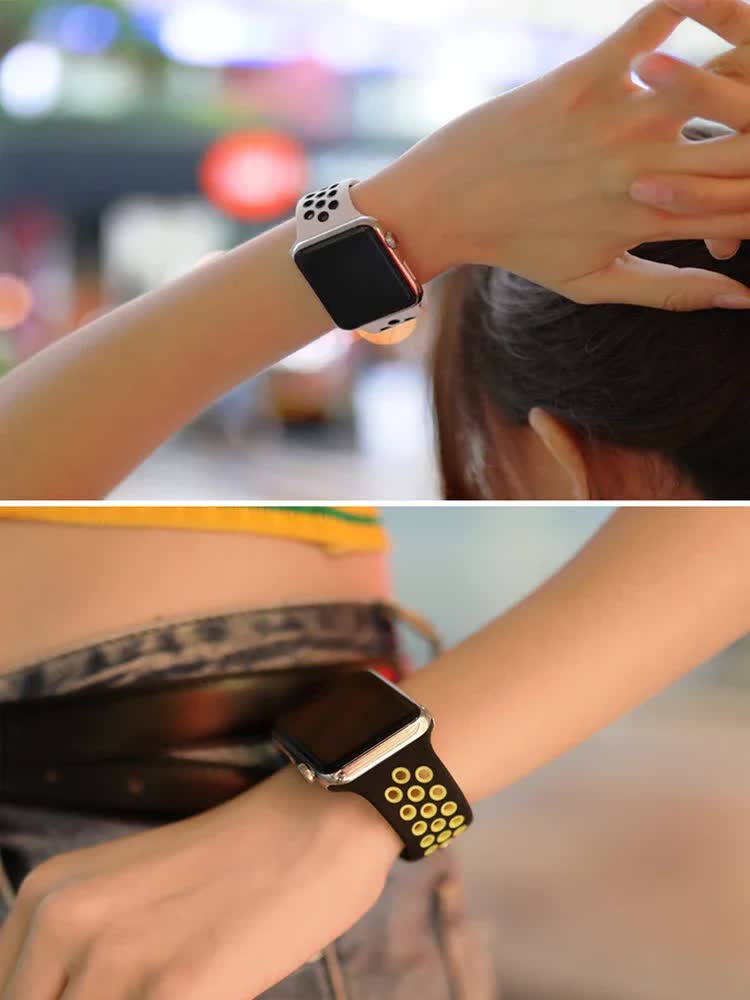 Compatible with Apple Watch Wristband 45mm 49mm 44mm 40mm 41mm 42mm correa iWatch Ultra 2 Series 9 8 SE 7 6 5 4 3 Black Purple 11 SM - Image 5