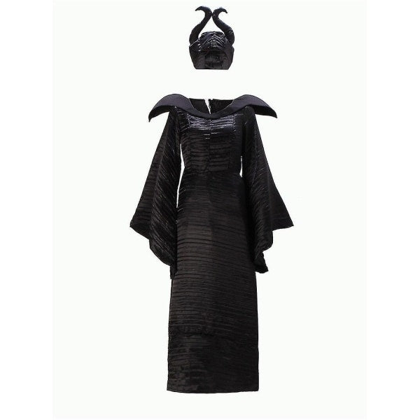Halloween Sleeping Beauty Witch Maleficent Dress For Adult Evil Witch Carnival Cosplay Costume Outfit Q XL LL - Image 2