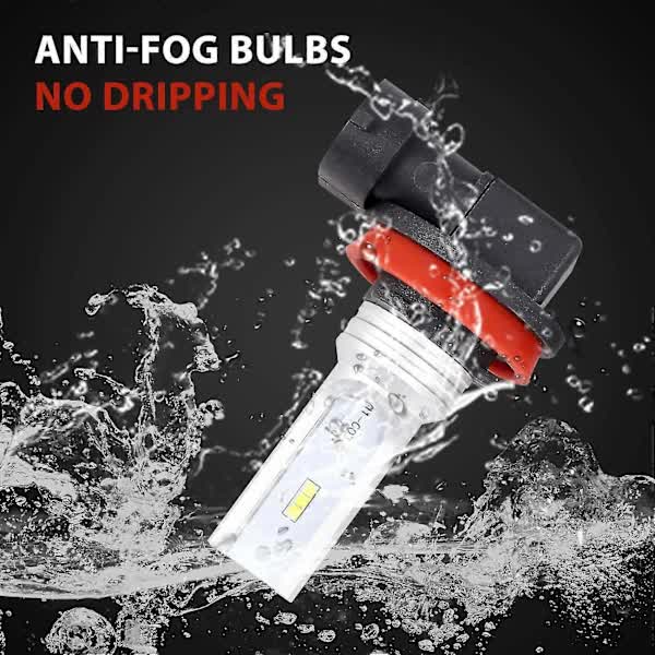 H8 H11 H16 LED Fog Light Bulb, H16 LED Fog Light High Power Csp-Y11, Cool White 6500K (2-pack) - Image 3