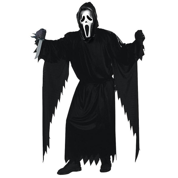 5-14 Years Children Halloween Scream Cosplay Costume Ghost Children's Fancy Dress With Mask 12-14 Years - Image 3