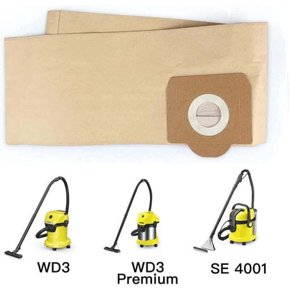 Karcher WD3 Vacuum Cleaner Bags, 5-pack straight vacuum cleaner bags for Karcher WD3, WD 3 Premium, WD3200, WD3500P, A2204, A2204, A2534, SE4001.._MGF - Image 5