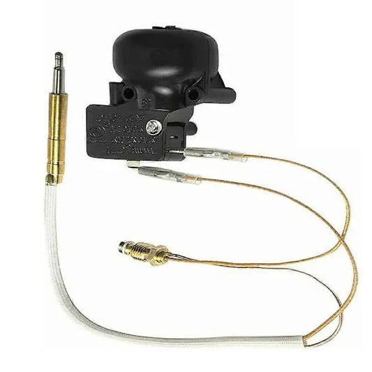 Thermocouple and tilt switch for patio heater tip protection