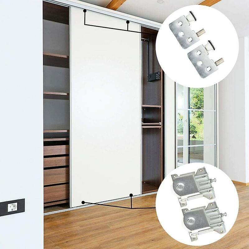 pcs Sliding Door Rollers, Sliding Door Parts for Wardrobe Door, Wheels, Rollers, Cabinet Rails, Sliding Cabinet Rollers, Load 20 kg - Image 4