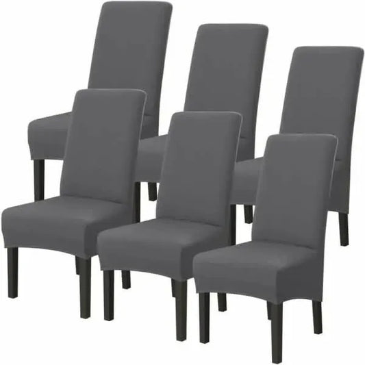 6-pack Washable Universal Stretch Microfiber Chair Covers
