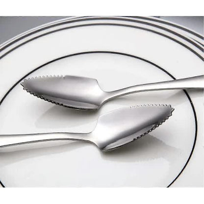 Stainless Steel Grapefruit Spoons, 6-Pack with Spikes - Image 2