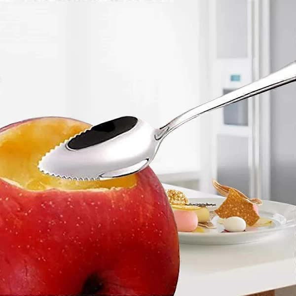 Stainless Steel Grapefruit Spoons, 6-Pack with Spikes - Image 3