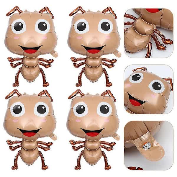 pcs Large Ant Balloons Animal Theme Balloons Ant Foil Balloons Cartoon Balloons Light Brown 75.00X48.00X4.00CM - Image 2