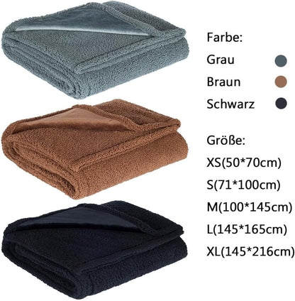 The Waterproof Blanket, Snuggle Blanket for Sofa Bed Couch, Waterproof Pet Blanket for Dog and Cat, 100% Leak Proof Waterproof Fully Pee Proof Brown Brown L:145*165CM - Image 3