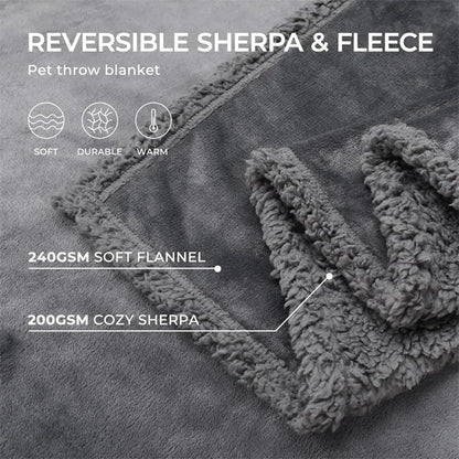 The Waterproof Blanket, Snuggle Blanket for Sofa Bed Couch, Waterproof Pet Blanket for Dog and Cat, 100% Leak Proof Waterproof Fully Pee Proof Brown Brown L:145*165CM - Image 4