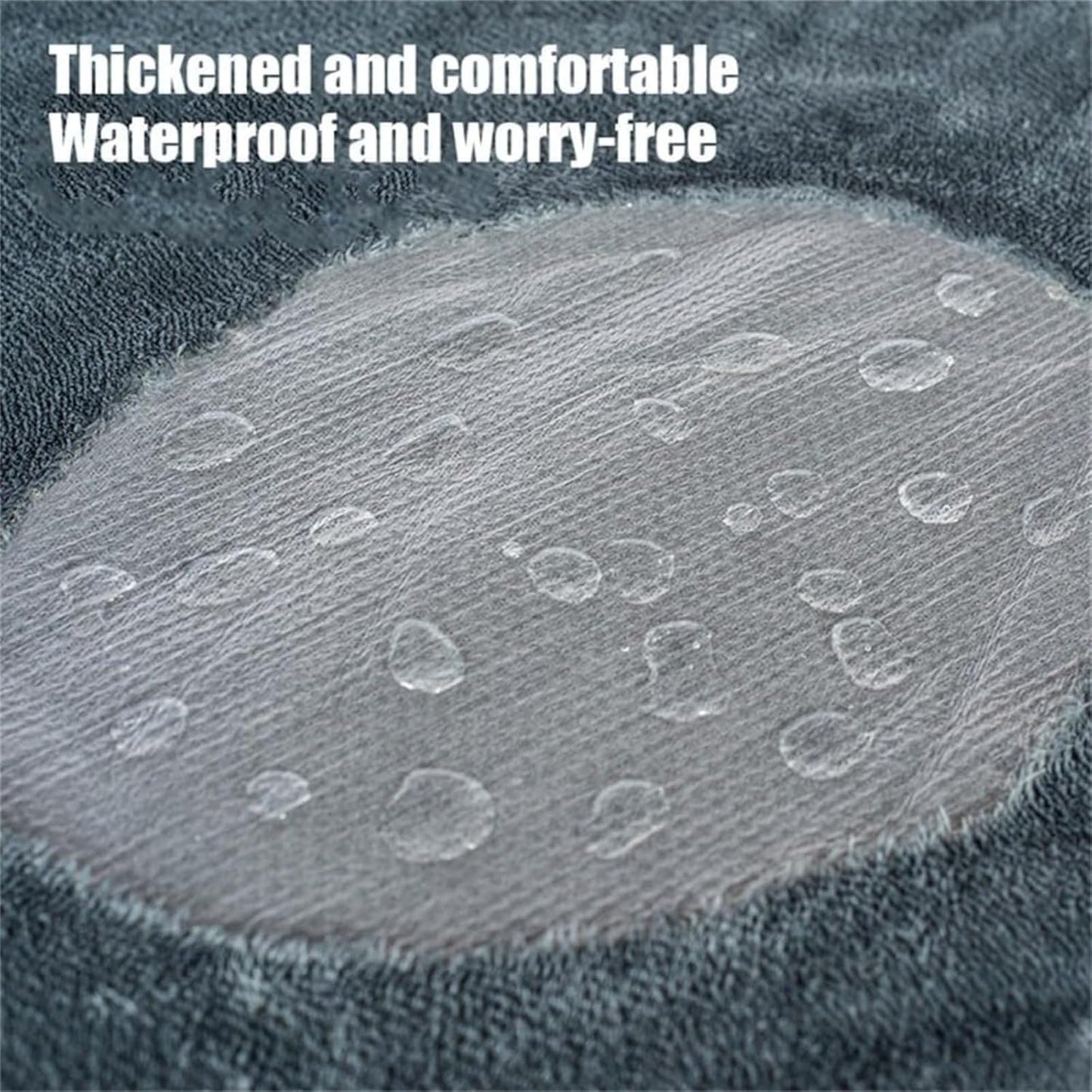The Waterproof Blanket, Snuggle Blanket for Sofa Bed Couch, Waterproof Pet Blanket for Dog and Cat, 100% Leak Proof Waterproof Fully Pee Proof Brown Brown L:145*165CM - Image 5