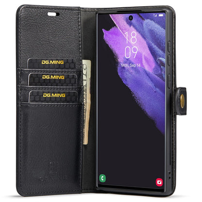 DG.MING 2-in-1 Magnetic Wallet Samsung Galaxy S22 Ultra Black_max - Image 5