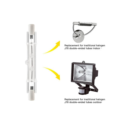 5-pack R7s 118mm 400W 230V, R7s Halogen Linear Light Source, Dimmable Halogen Lamp for Construction Works_MGF 400W - Image 3
