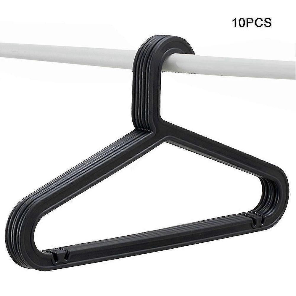 10-pack Standard PP Hanger Lightweight Shirt Hanger For Everyday Use White - Image 5