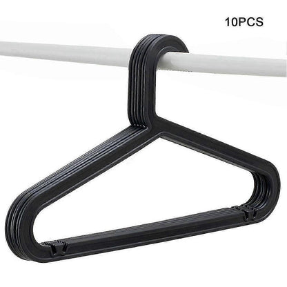 10-pack Standard PP Hanger Lightweight Shirt Hanger For Everyday Use White - Image 5