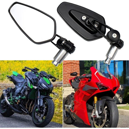 2pcs Motorcycle Handlebar Rearview Mirrors Motorcycle Rearview Mirrors for XJ6 MT01 MT03 MT07 MT09 (Black) - Image 3