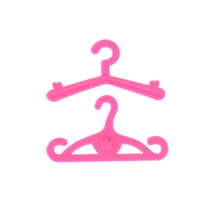 20 pcs/lot Pink Hangers Dress Clothes Accessories For Barbie Doll 0 - Image 4