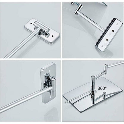 3X Magnifying Wall Mirror - Foldable Extension - 360 Degree Rotation Magnifying Mirror Bathroom Mirror with Drilling - Image 4