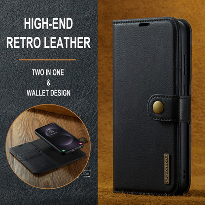 DG.MING 2-in-1 Magnetic Wallet Samsung Galaxy S25 Edge Black_max - Image 7