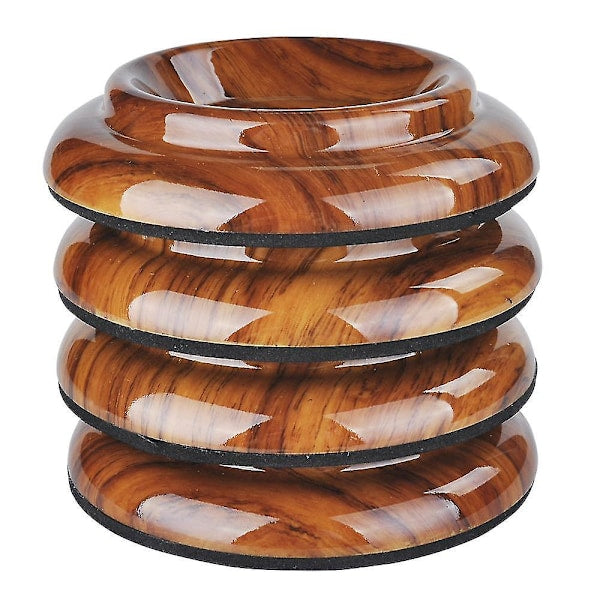 pcs Piano Wheel Cups for Upright Piano, Rosewood Color Piano Wheel Piano Leg Protectors with Anti-Slip - Image 3