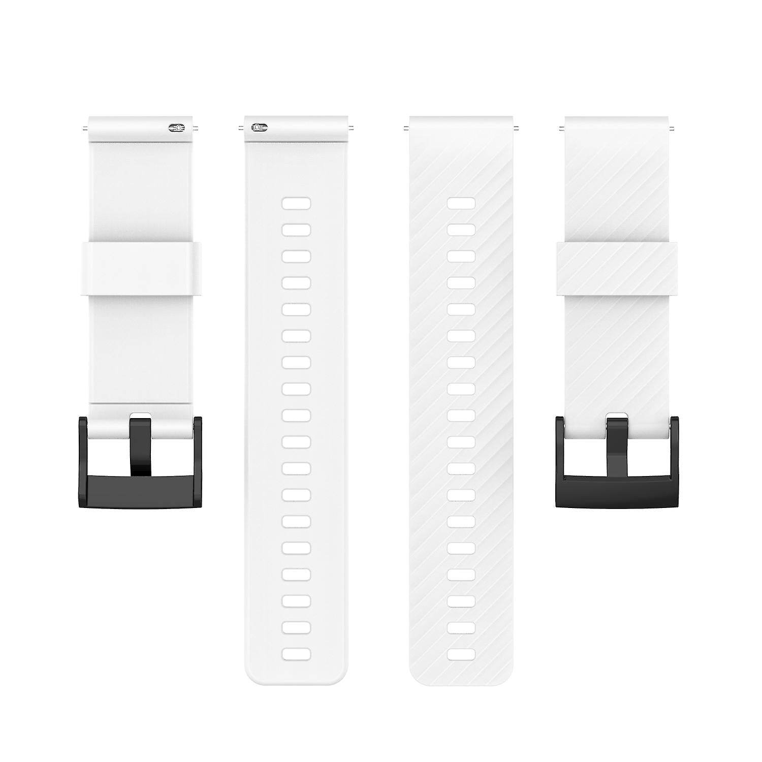 For Suunto 7 Solid Color Silicone Strap - Perfect White 0_MGF White - Image 2