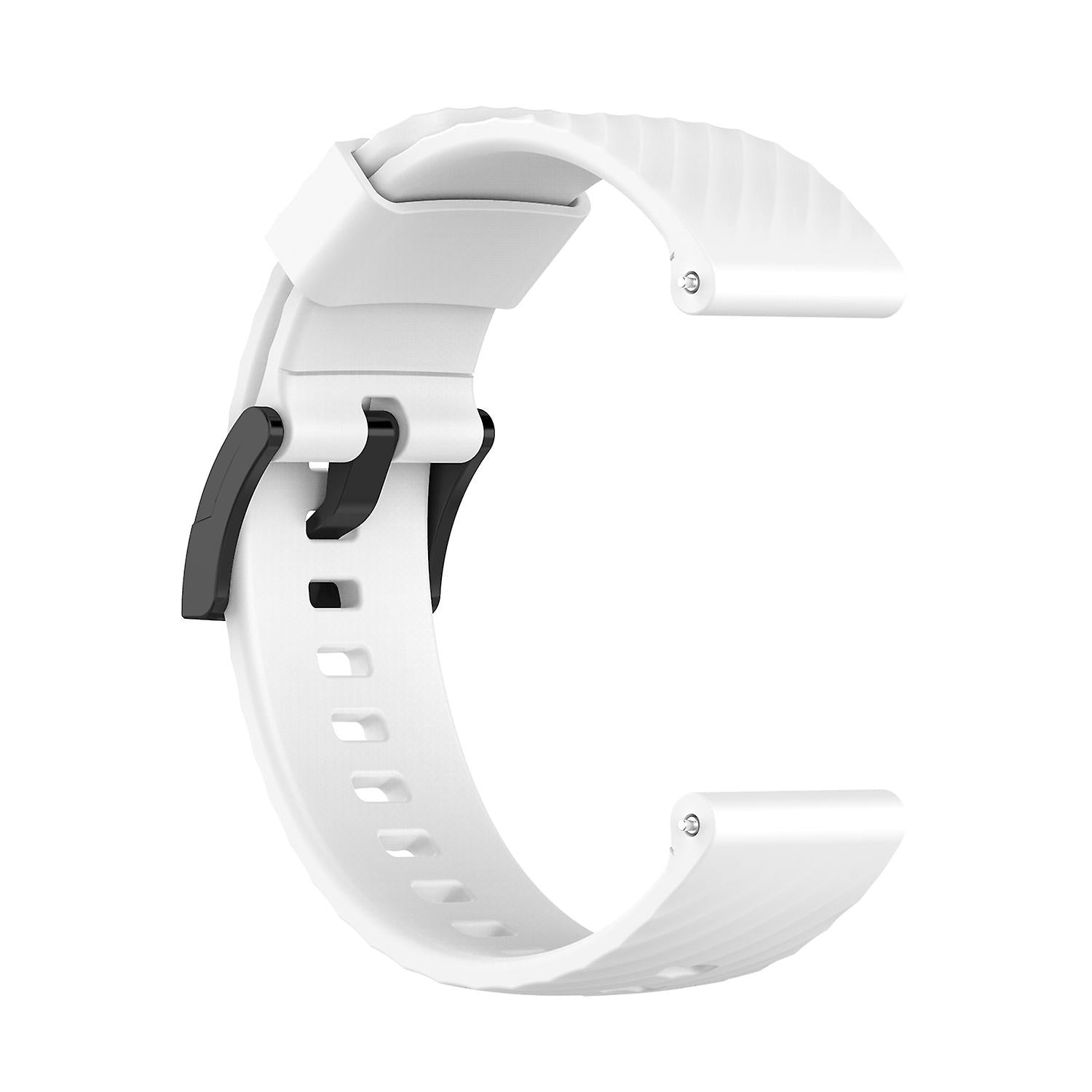For Suunto 7 Solid Color Silicone Strap - Perfect White 0_MGF White - Image 3
