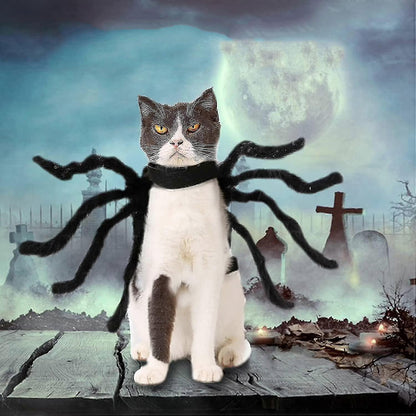 Halloween Adjustable Dog Cat Spider Costume Realistic Plush Spider - Image 5