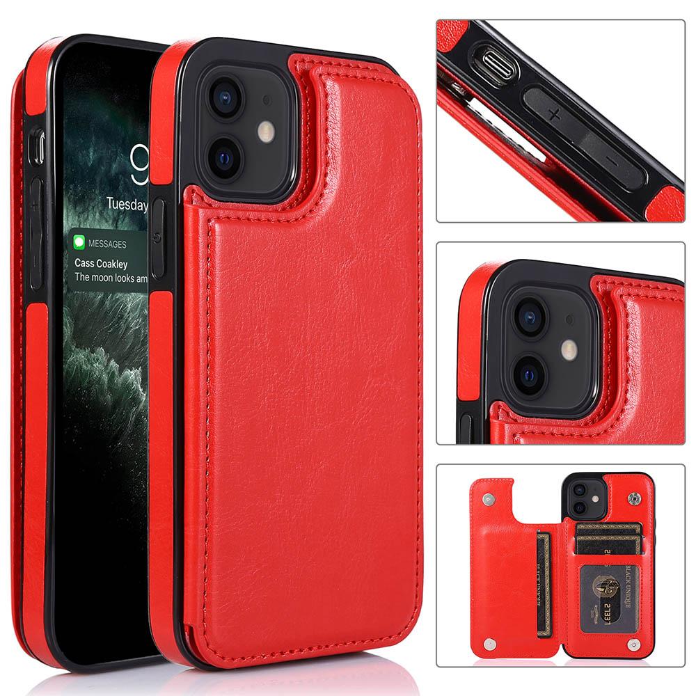 iPhone 12 - Practical and stylish case with card holder Rose gold - Image 3