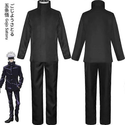Anime Jujutsu Kaisen Gojo Satoru Cosplay Costume Eyepatch Wig Glasses Outfit Halloween Costumes for Men - Perfect Wig B Only S-max Wig B Only S - Image 3