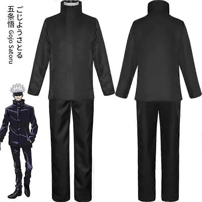 Anime Jujutsu Kaisen Gojo Satoru Cosplay Costume Eyepatch Wig Glasses Outfit Halloween Costumes for Men - Perfect Wig B Only S-max Wig B Only S - Image 3