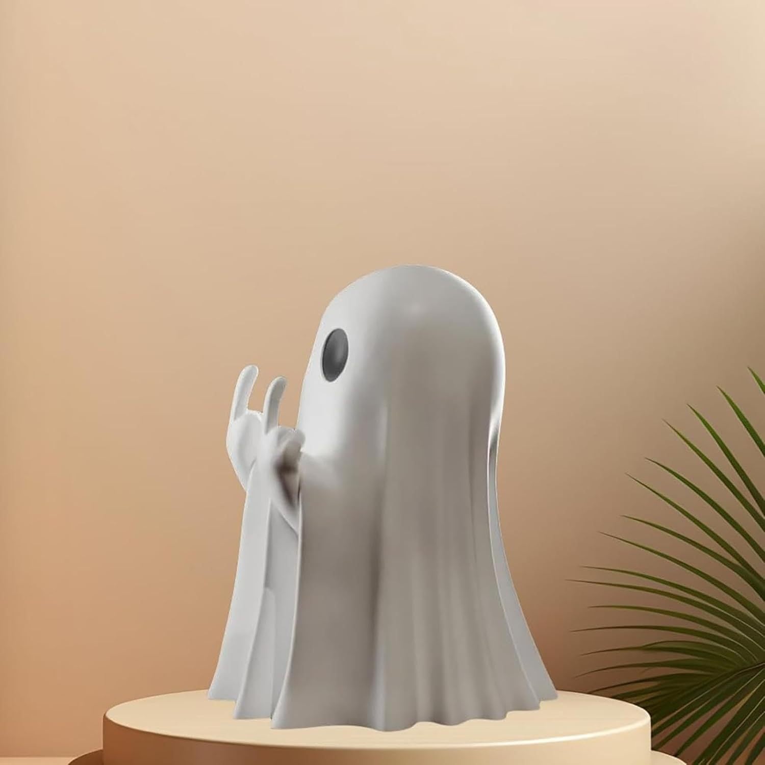 Halloween Creative Resin Middle Finger Ghosts, Ghost Festival Decorations, Spranks, Provocation, Garden Decorations, Crafts Bat ghost 8CM - Image 5