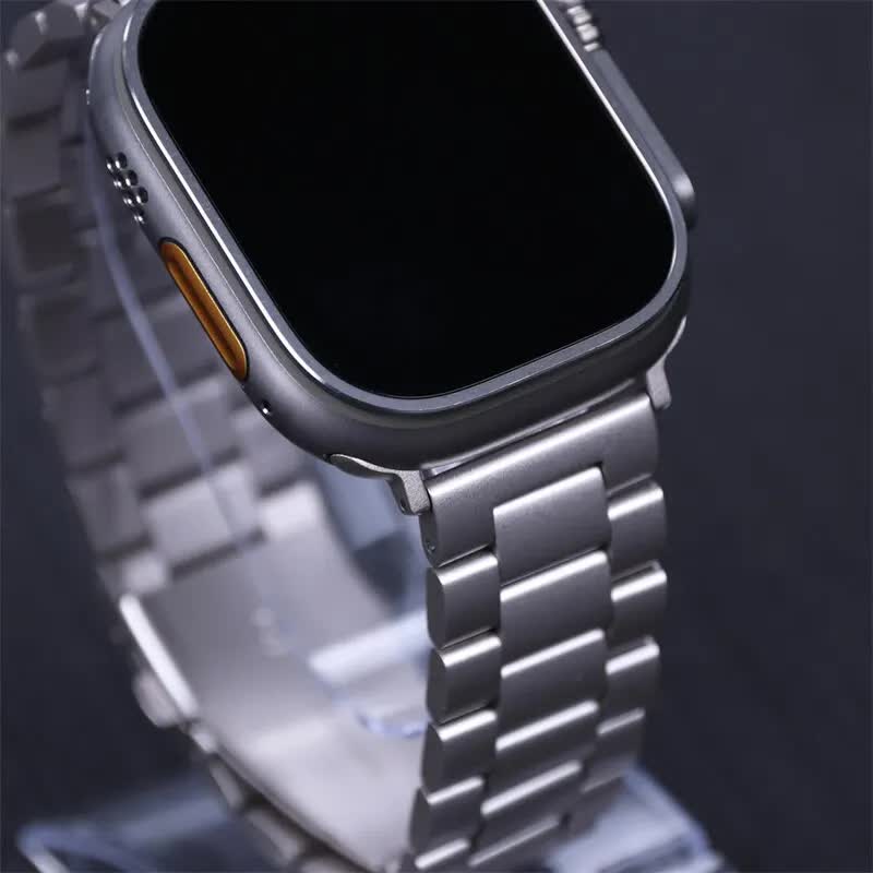 Stainless Steel Bracelet for Apple Watch Band 49mm 45mm 44mm 42mm Watch Metal Bracelet for Iwatch Series 9 8 7 6 5 Titanium Color - Image 6