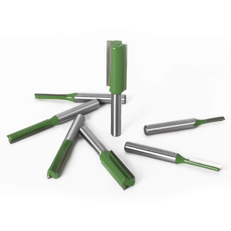 6mm Straight Router Bit Set, 7 Pieces Woodworking Carbide Straight Groove Router Bits for Wood, Compatible with Bosch, Makita - Image 5